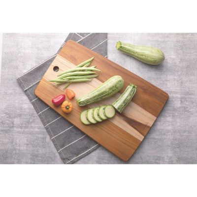 Fsc Tábua Retangular Tramontina Kitchen Em Madeira Teca 34x23 Cm Tramontina