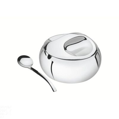 Açucareiro Tramontina Linha Chá E Café Em Aço Inox Com Colher Tramontina