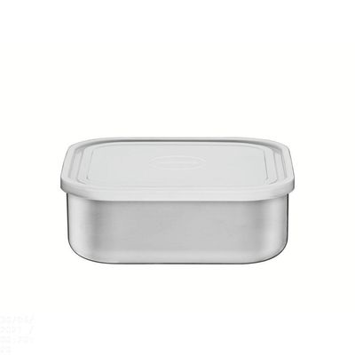 Pote Tramontina Freezinox Em Aço Inox Quadrado Com Tampa Plástica 19 Cm 2,1 L Tramontina