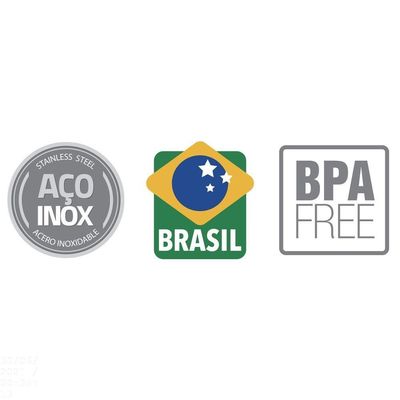 Pote Tramontina Freezinox Em Aço Inox Quadrado Com Tampa Plástica 19 Cm 2,1 L Tramontina