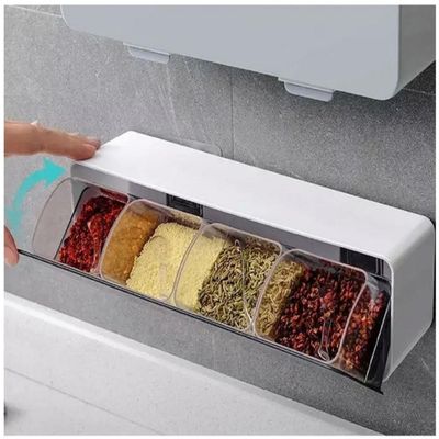 Porta Condimentos Gaveta 4 Divisórias De Parede Cozinha