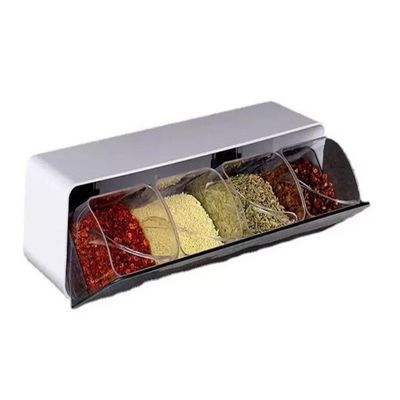 Porta Condimentos Gaveta 4 Divisórias De Parede Cozinha