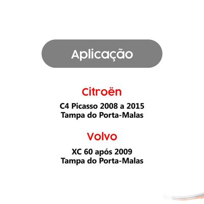 Par Amortecedores Tampa Porta-malas C4 Picasso 08 a 15
