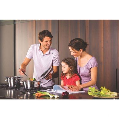 Caçarola Rasa Tramontina Allegra Em Aço Inox Com Fundo Triplo 22 Cm 3,3 L Tramontina