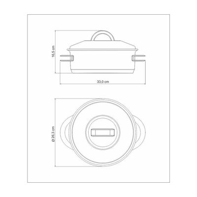 Caçarola Tramontina Solar Rasa Em Aço Inox Fundo Triplo Com Tampa E Alças 24 Cm 4,7 L