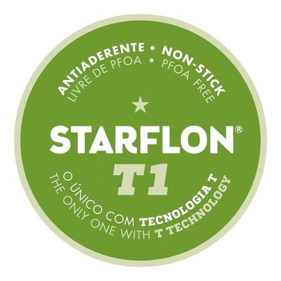 Caçarola Loreto Alumínio Revestimento Antiaderente Starflon 22 Cm 3,7 L Grafite