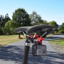 Suporte Banco Selim Bike de Câmeras GoPro e Similares - Vermelho