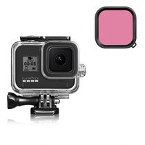 Filtro de Mergulho Vermelho Claro para Câmeras GoPro Hero 8
