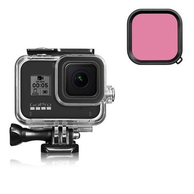 Filtro de Mergulho Vermelho Claro para Câmeras GoPro Hero 8