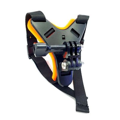Fivela com Adaptador Capacete Queixeira para GoPro e Similares Cor Laranja