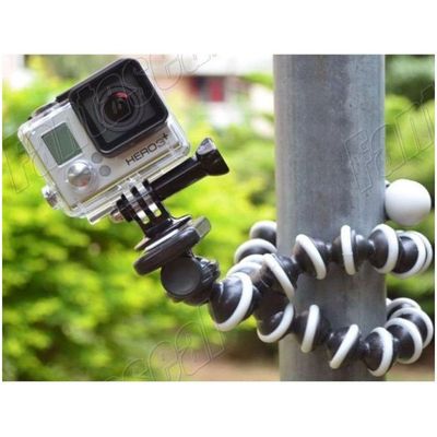 Tripé Articulável Octopus Pequeno + Adaptador GoPro e Similares