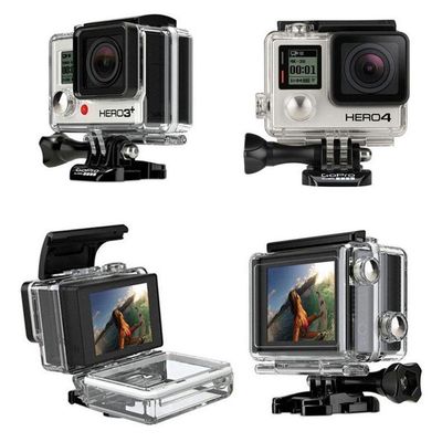 Kit Caixa Estanque com Tampa extensora Para LCD - GoPro 3+/4