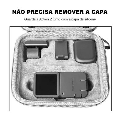 Capa de Silicone para Câmera DJI Action 2 Power Combo