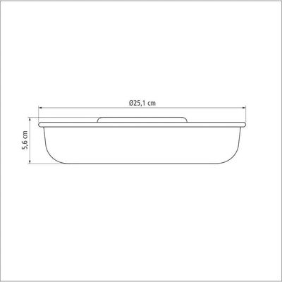 Forma Para Bolo Alumínio Com Revestimento Antiaderente Starflon Grafite 24 Cm 1,4 L