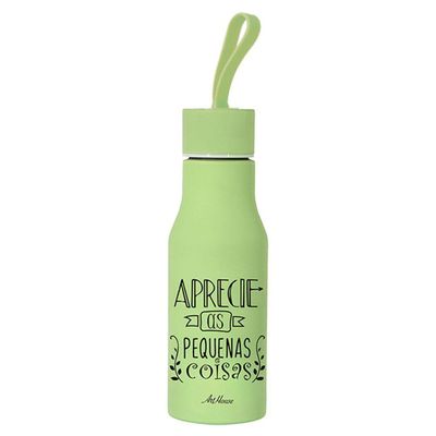 Garrafa Inox 460Ml Com Frase - Art Brink