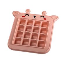 Forma De Gelo Divertida Infantil Girafa Rosa 16 Cavidades