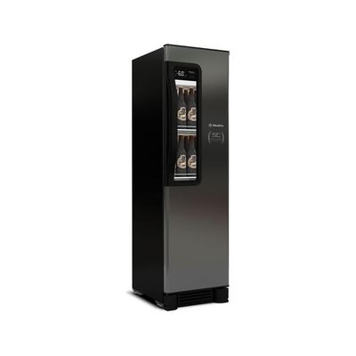 Cervejeira 127v Expositora Visa Beer Maxx 300 Residencial Porta Inox 287 Lts Vn28tp Inox 127v