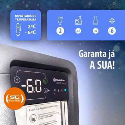 Cervejeira 127v Expositora Visa Beer Maxx 300 Residencial Porta Inox 287 Lts Vn28tp Inox 127v