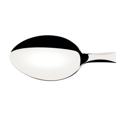 Kit - 6 Colheres De Mesa Ipanema Com Lâmina Em Aço Inox Cabo Preto Cptop - Tramontina 23363400