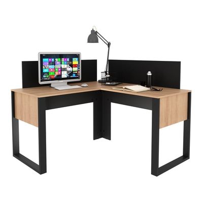 Painel Divisor De Mesa 110cm Multimóveis Cr25265 Preto Preto