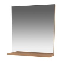 Espelheira Para Banheiro 45cm Com Prateleira Multimóveis Cr10115 Amêndoa Amêndoa