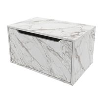 Gabinete Banheiro Suspenso 60cm Com 1 Porta Multimóveis Cr10123 Mármore Branco Mármore Branco