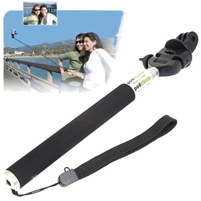 Bastão Monopod com Adaptador para Câmeras de Ação Go-Pro