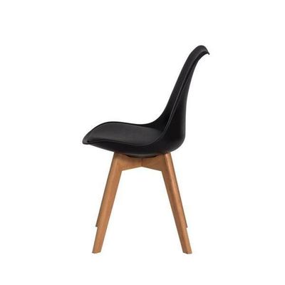 Cadeira Eames Eiffel Wood Para Mesa De Jantar Sala Cozinha