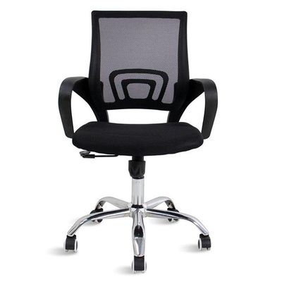 Cadeira De Escritório Mesh  Relax Giratoria New Java - Preto
