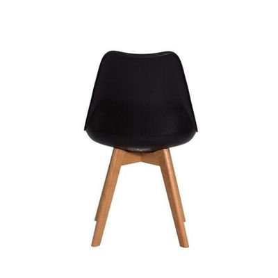 Cadeira Eames Eiffel Wood Para Mesa De Jantar Sala Cozinha