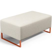 16984807688789 Puff Decorativo Cléo 90Cm W01 Linho Champagne