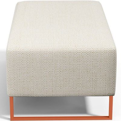 Puff Decorativo Cléo 90Cm W01 Linho Champagne