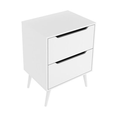 Gabinete Banheiro 60cm 2 Gavetas Retrô Multimóveis Cr10119 Branco Branco