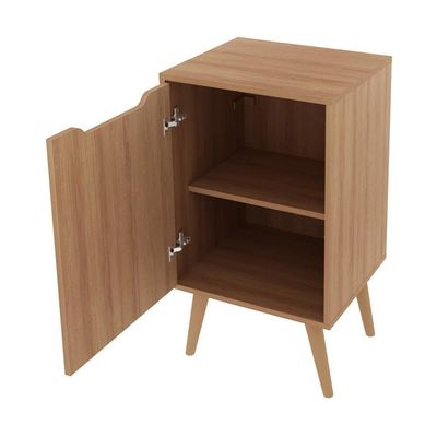 Gabinete Banheiro 45cm 1 Porta Retrô Multimóveis Cr10120 Amêndoa Amêndoa