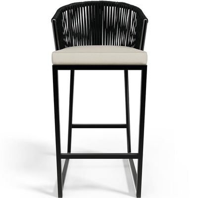 Kit Mesa Bistrô Com 03 Banquetas Área Gourmet D04 Preto