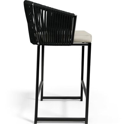 Kit Mesa Bistrô Com 03 Banquetas Área Gourmet D04 Preto