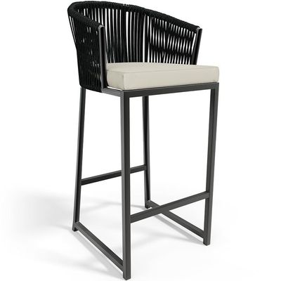 Kit Mesa Bistrô Com 03 Banquetas Área Gourmet D04 Preto