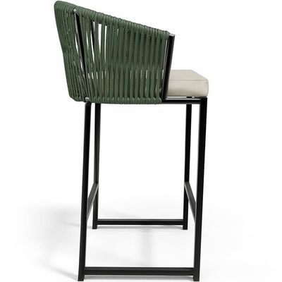 Kit Mesa Bistrô Com 03 Banquetas Área Gourmet D04 Verde