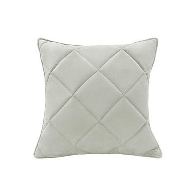 Almofada Decorativa Nina Matelassê 48X48 Veludo Prata