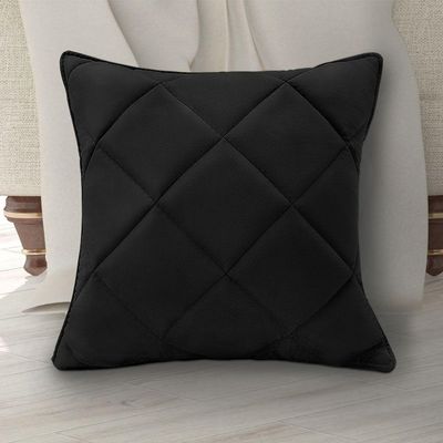 Almofada Decorativa Nina Matelassê 48X48 Corano Preto