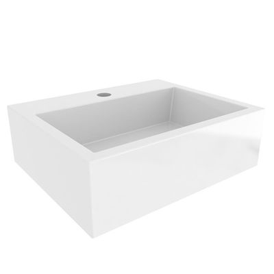 Conjunto Para Banheiro Armário Gabinete 01 Porta 60 Cm Com Cuba Duna B06 Branco Nogal - Lyam Decor