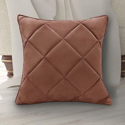 Almofada Decorativa Nina Matelassê 48X48 Veludo Cobre