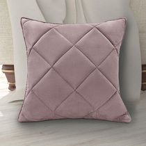Almofada Decorativa Nina Matelassê 48X48 Veludo Lilás