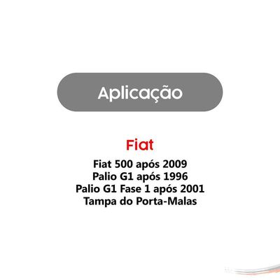 Par De Amortecedores Tampa Traseira Pálio De 96 Até 2007