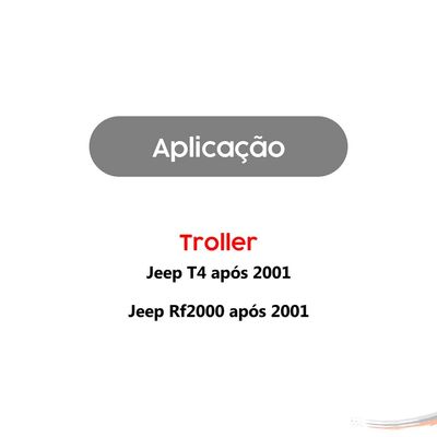 Par Amortecedores Vidro Traseiro Troller Jeep T4 01 A 14