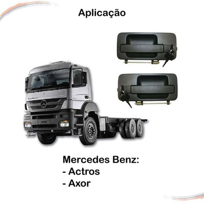 Par Maçanetas Externas Dir E Esq Mercedes Actros Axor C/ Ch