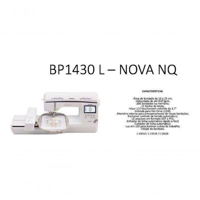 Máquina De Bordar Brother Eletrônica Bp1430l - Bivolt