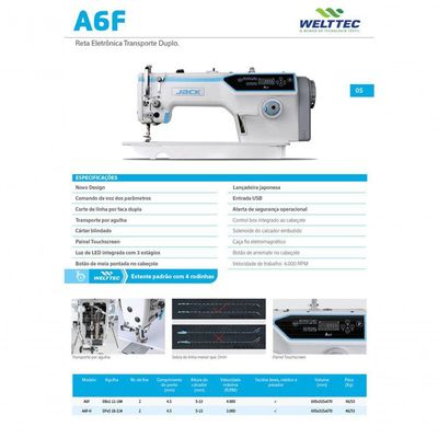 Reta Industrial Direct Drive Cárter Seco Ponto 5mm Jack 220v 220v