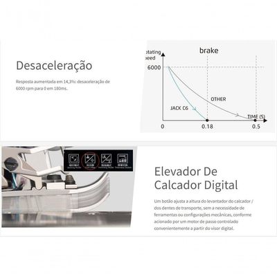 Overlock Eletrônica Com Transporte Inteligente - Jack-c6