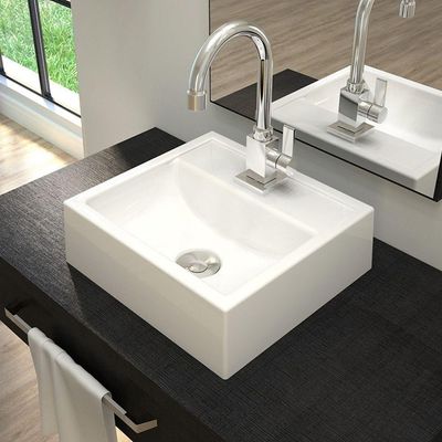 Cuba De Apoio Quadrada C01 Para Banheiro Q32W Branco